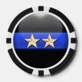 Thin Blue Line Custom Pokerchips (Vorderseite)