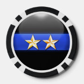 Thin Blue Line Custom Pokerchips (Rückseite)