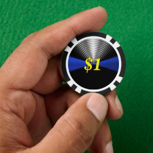 Thin Blue Line Custom Pokerchips