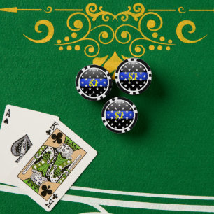 Thin Blue Line Custom Pokerchips