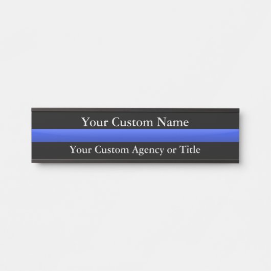 Thin Blue Line Custom Türschild (Vorderseite )
