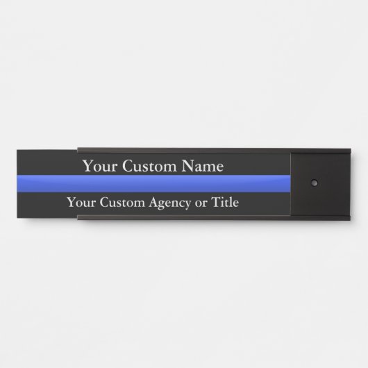 Thin Blue Line Custom Türschild (Vorderseite )