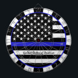 Thin Blue Line Darts & American Flag Police / USA Dartscheibe<br><div class="desc">Dartboard: Thin Blue Line & American Flag (USA) - Vollstreckung / Polizeithematik - Liebe meines Landes,  Patrioten / Sportfans</div>