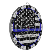 Thin Blue Line Darts & American Flag Police / USA Dartscheibe (Vorderseite Links)