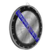 Thin Blue Line Dartscheibe (Vorderseite Links)