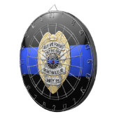 Thin Blue Line Dartscheibe (Vorderseite rechts)