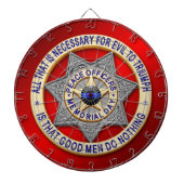 Thin Blue Line Dartscheibe (vorne)