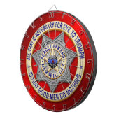 Thin Blue Line Dartscheibe (Vorderseite rechts)