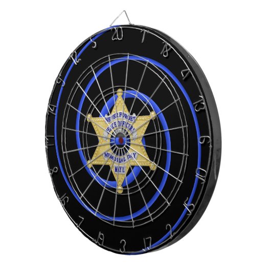 Thin Blue Line Dartscheibe (Vorderseite rechts)