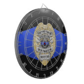 Thin Blue Line Dartscheibe (Vorderseite Links)