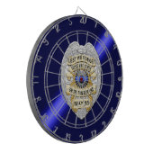 Thin Blue Line Dartscheibe (Vorderseite Links)