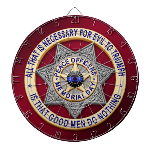 Thin Blue Line Dartscheibe (vorne)