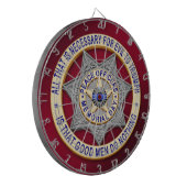 Thin Blue Line Dartscheibe (Vorderseite Links)