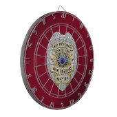 Thin Blue Line Dartscheibe (Vorderseite Links)