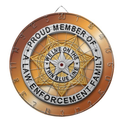 Thin Blue Line Dartscheibe (vorne)