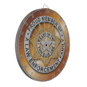 Thin Blue Line Dartscheibe (Vorderseite Links)