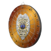 Thin Blue Line Dartscheibe (Vorderseite rechts)