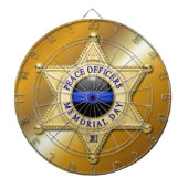 Thin Blue Line Dartscheibe (vorne)