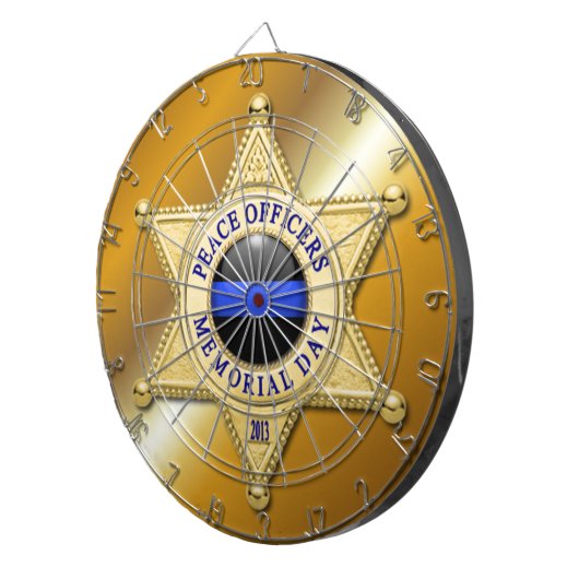 Thin Blue Line Dartscheibe (Vorderseite rechts)