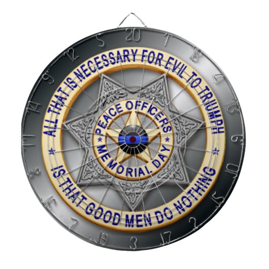Thin Blue Line Dartscheibe (vorne)