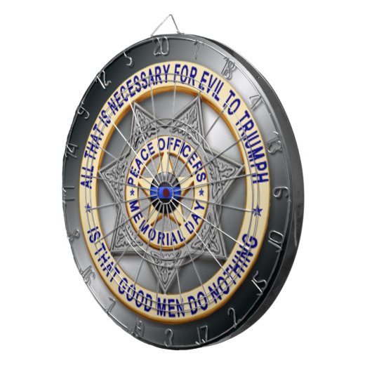 Thin Blue Line Dartscheibe (Vorderseite rechts)