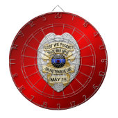 Thin Blue Line Dartscheibe (vorne)