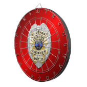 Thin Blue Line Dartscheibe (Vorderseite rechts)