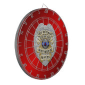 Thin Blue Line Dartscheibe (Vorderseite Links)