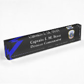 Thin Blue Line - DC Metro Patch Schreibtisch Name Namensplakette