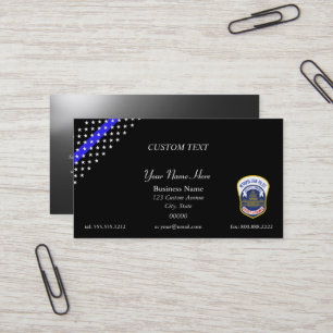 Thin Blue Line DC Metro Police Business Card Visitenkarte