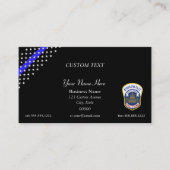 Thin Blue Line DC Metro Police Business Card Visitenkarte (Vorderseite)