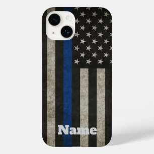 Thin Blue Line-Design-Handyhülle mit amerikanische Case-Mate iPhone 14 Hülle
