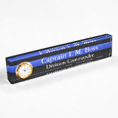 Thin Blue Line Desk Namplate Namensplakette
