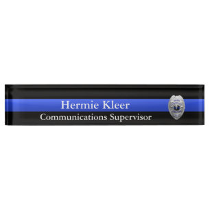 Thin Blue Line - Dispatcher Radio 911 Commo Plaque Namensplakette