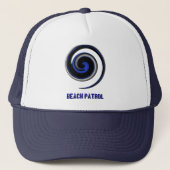 Thin Blue Line Div Symbol - Beach Patrol Truckerkappe (Vorderseite)