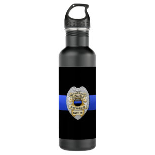 Thin Blue Line Edelstahlflasche