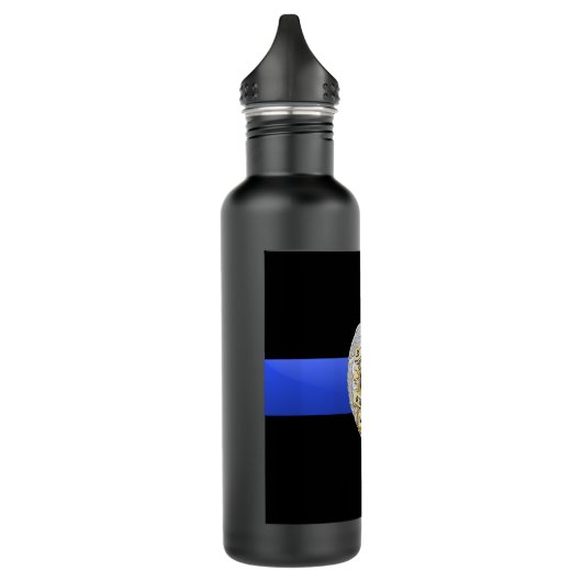 Thin Blue Line Edelstahlflasche (Links)