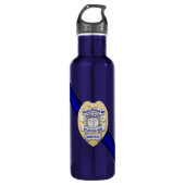Thin Blue Line Edelstahlflasche (Vorderseite)