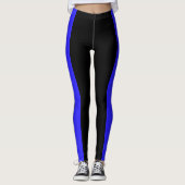 Thin Blue Line - Ein paar gute Männer und Frauen Leggings (Vorderseite)