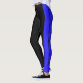 Thin Blue Line - Ein paar gute Männer und Frauen Leggings (Links)