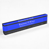 Thin Blue Line - Einfaches Design Name Plate Namensplakette