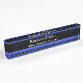 Thin Blue Line - Einfaches Design Name Plate Namensplakette