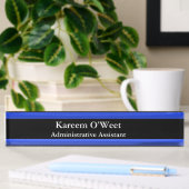 Thin Blue Line - Einfaches Design Name Plate Namensplakette