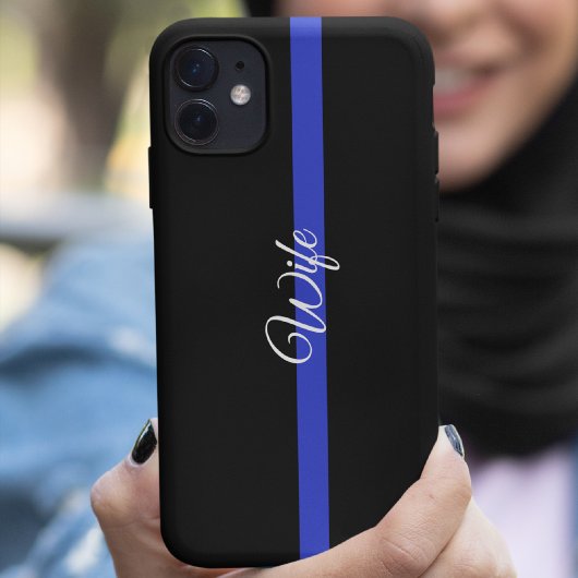 Thin Blue Line: Fall der Police Ehefrau Iphone SE/ Case-Mate iPhone Hülle
