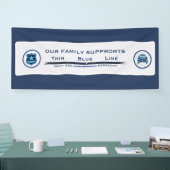 Thin Blue Line Familienbanner Banner (Messe)