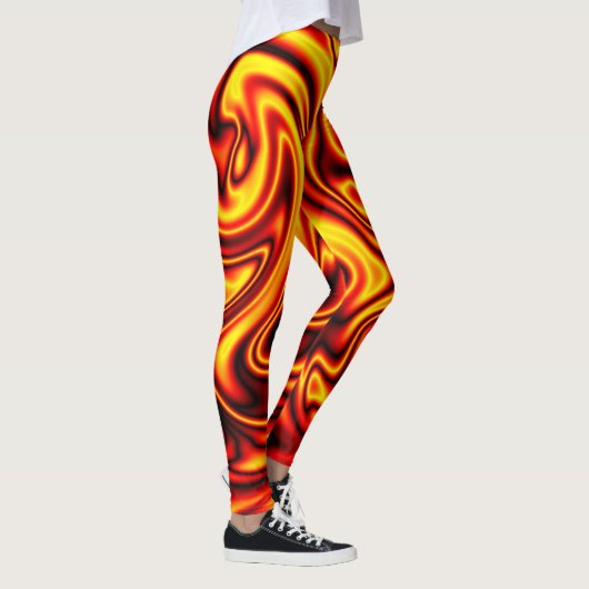 Thin Blue Line - Fireball Leggings (Rechts)