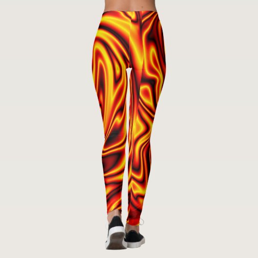 Thin Blue Line - Fireball Leggings (Rückseite)