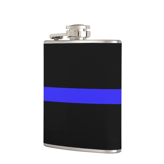 Thin Blue Line Flachmann (Links)