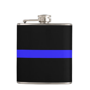 Thin Blue Line Flachmann