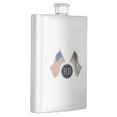 Thin Blue Line Flachmann (Rechts)